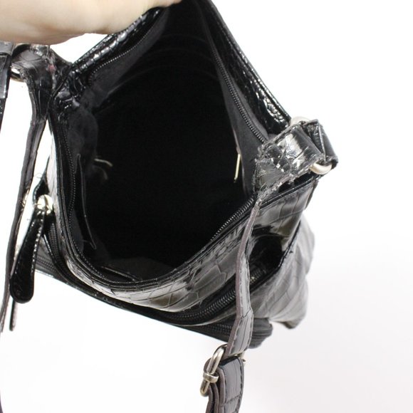 *Rosetti Black Snake Skin Cross Body Bag - Picture 7 of 7